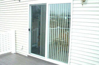 New Back Sliding Door Installed