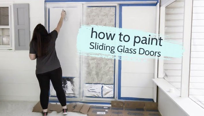 Can you spray aluminium sliding doors