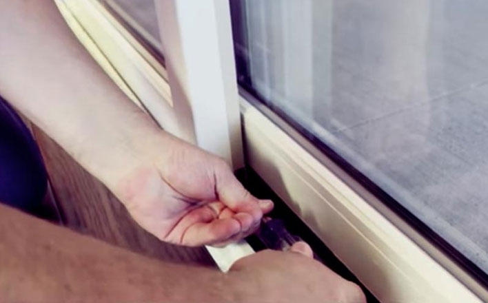 How to fix a sliding glass door that is hard to open and close