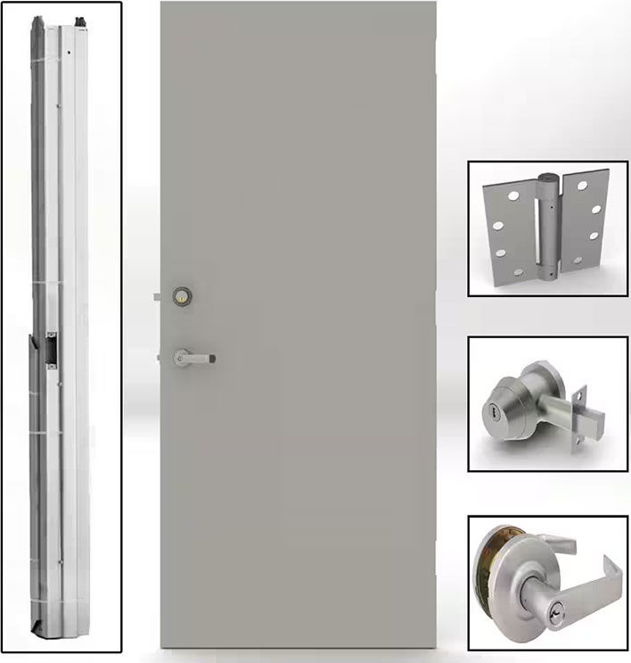 common security features on commercial doors